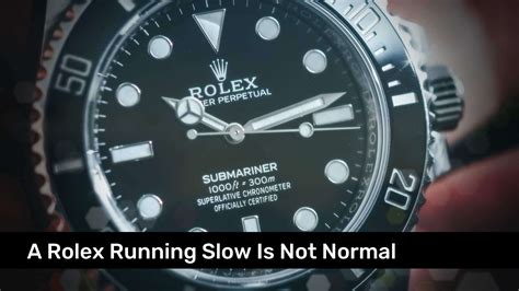 rolex runs slow